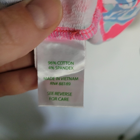 Lilly Pulitzer Skipper Popover Quarter Zip Pink Blue SMALL - Picture 5 of 7